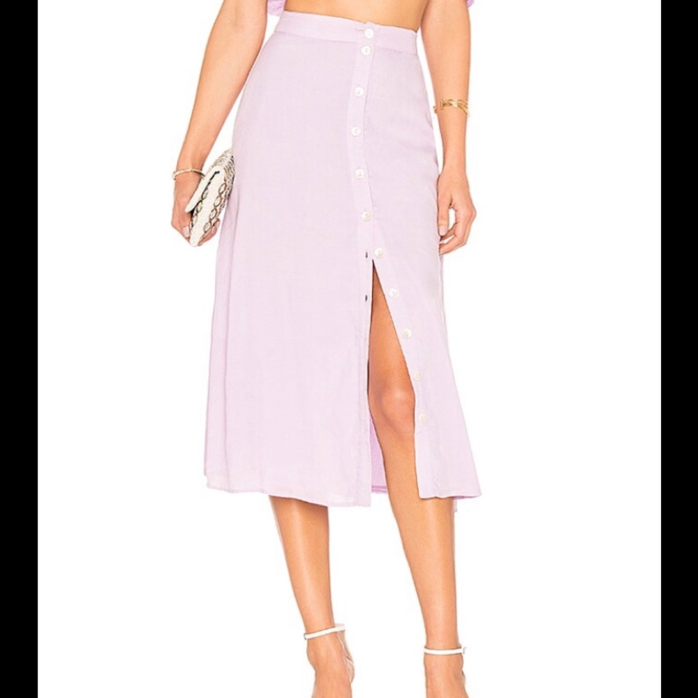 Privacy Please Dizon Midi Skirt in Lilac